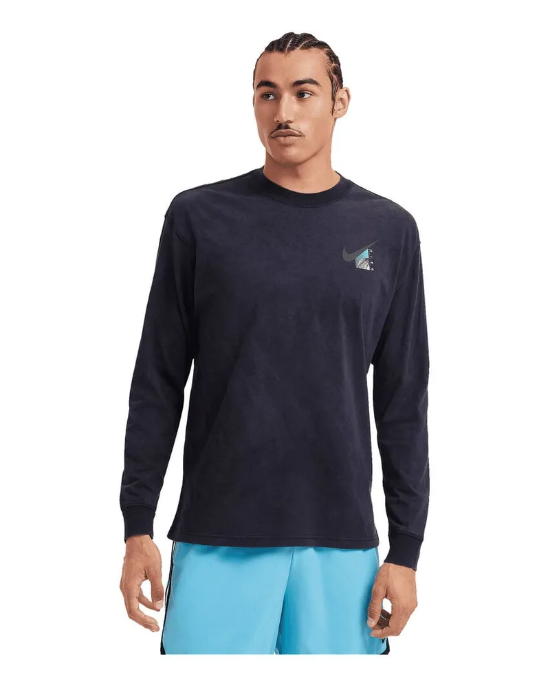 Jordan Herren Langarmshirt MAX 90 Schwarz
