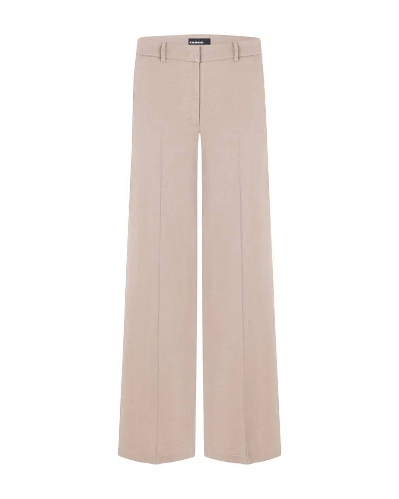 Cambio Damen Hose MIRA Wide Leg Taupe