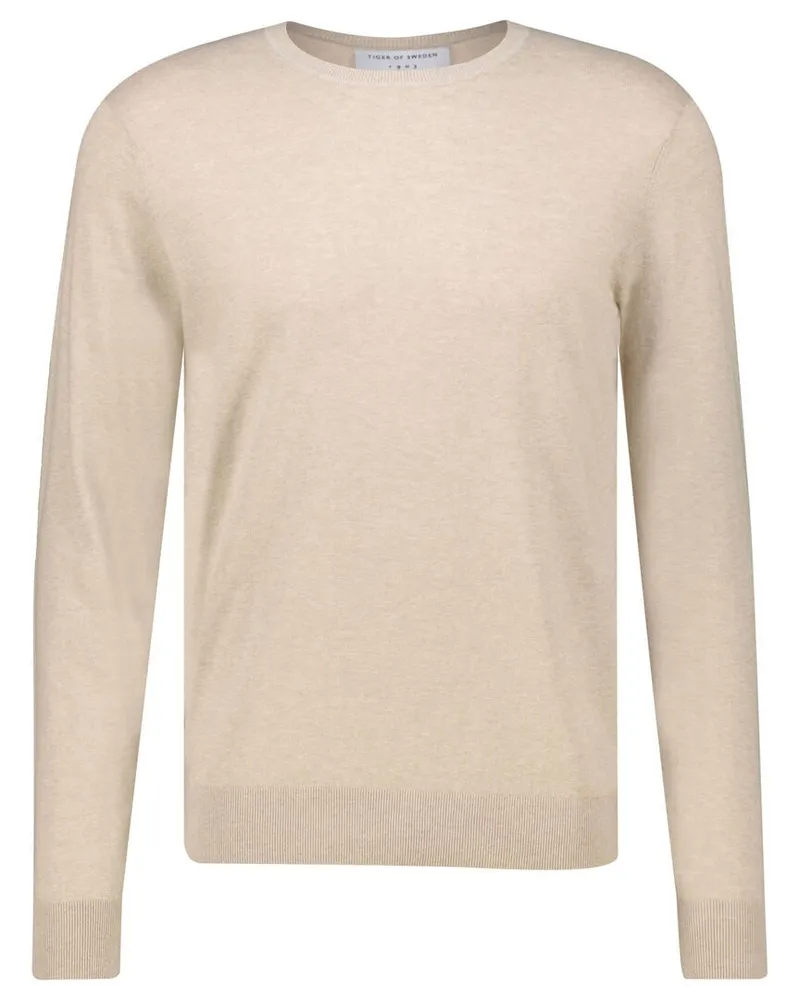 Tiger of Sweden Herren Strickpullover aus Baumwolle-Leinenmix MICHAS Beige