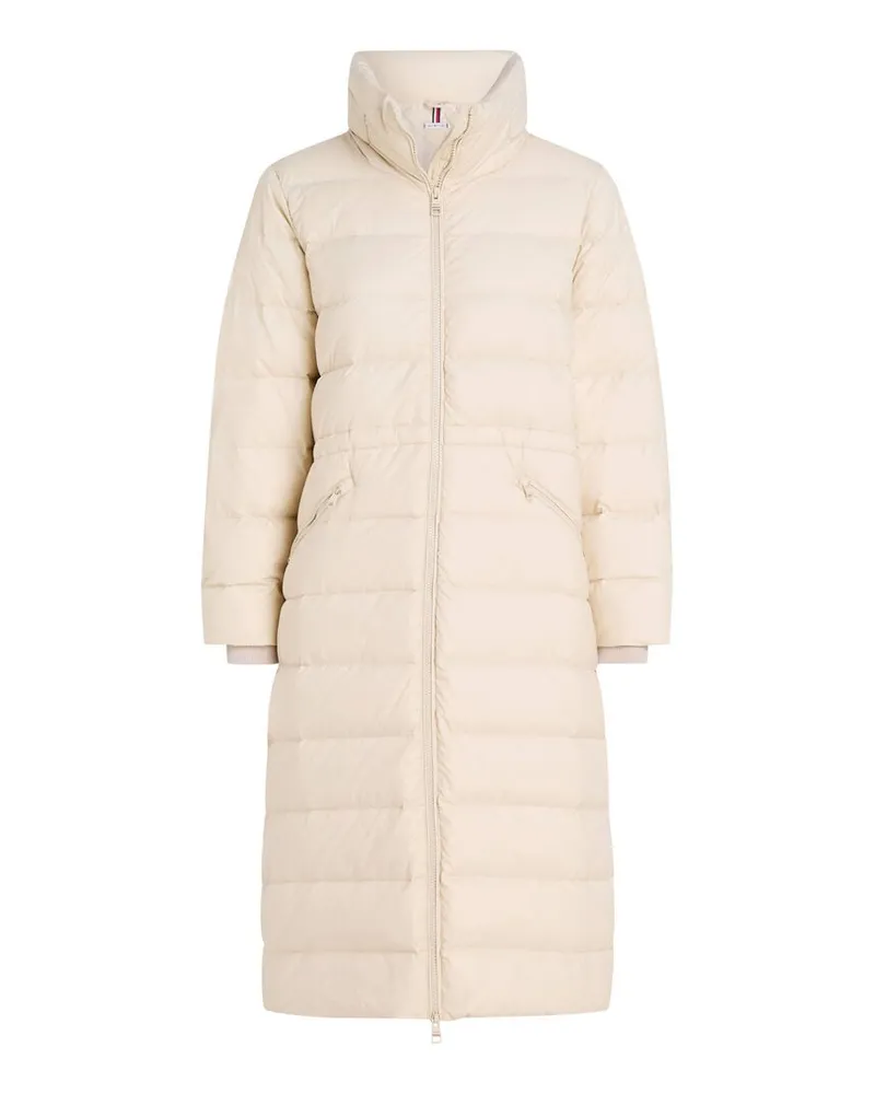 Tommy Hilfiger Damen Daunenmantel mit Kapuze LONGLINE Flanell
