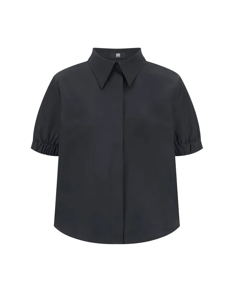 Riani Damen Satinbluse Schwarz