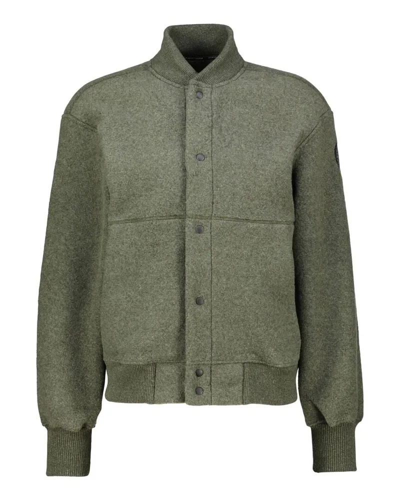 Canada Goose Herren Jacke HUDSON FLEECE BOMBER aus recycelter Wolle Oliv