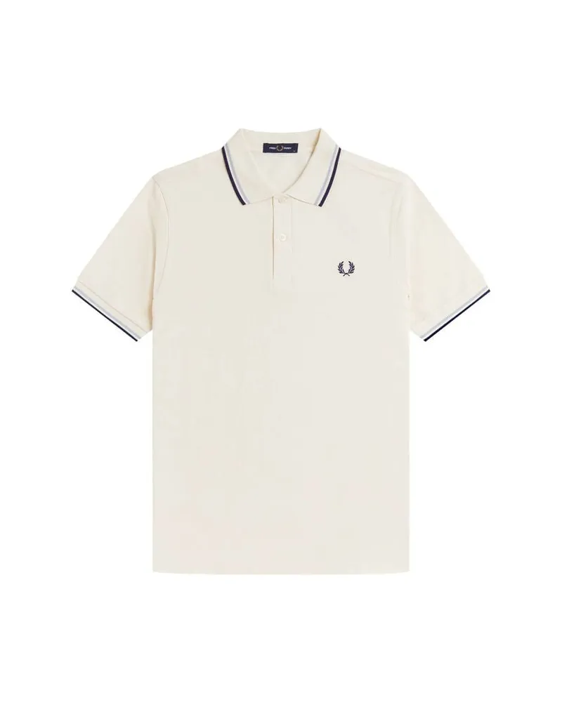 Fred Perry Herren Poloshirt M3600 THE TWIN TIPPED Wollweiss