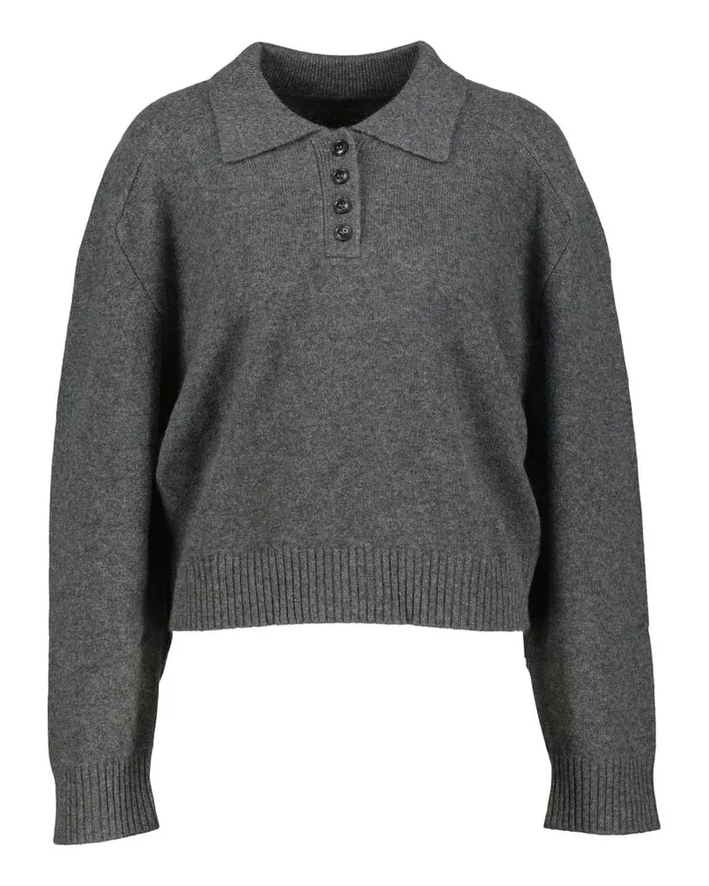 Loulou Studio Damen Kaschmirpullover HOMERE Anthrazit