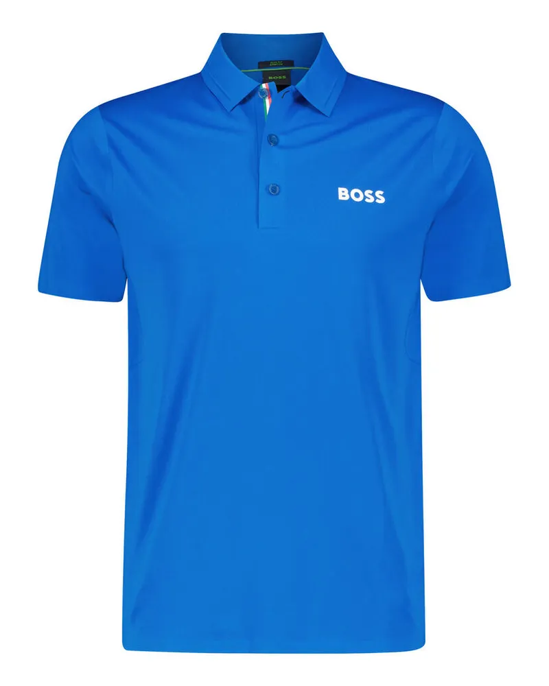 HUGO BOSS Herren Poloshirt PATTEO Slim Fit Blau