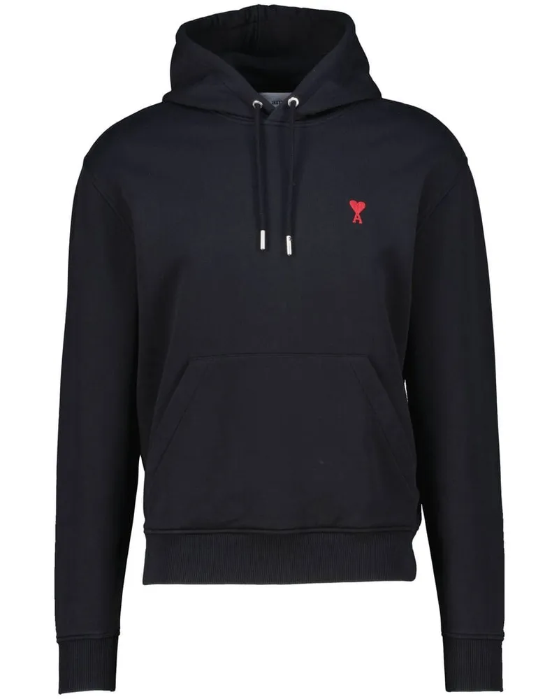 AMI Paris Herren Hoodie mit Bio-Baumwolle Schwarz