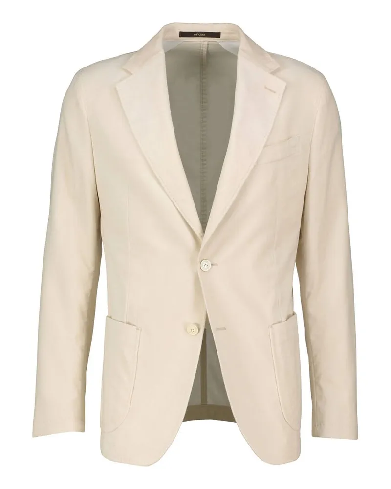 windsor. Herren Sakko aus Baumwolle GIO Offwhite