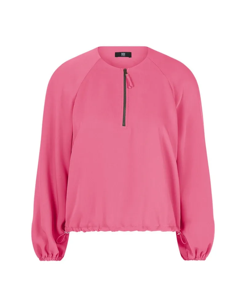 Riani Damen Bluse mit Halbreißverschluss Sand
