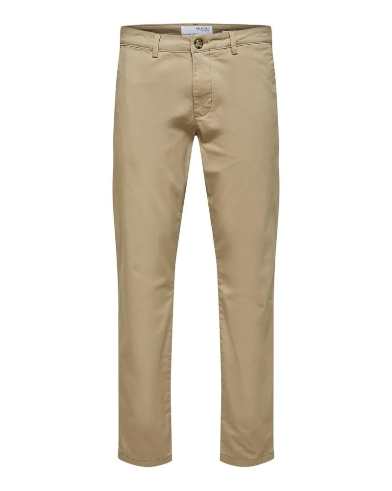 Selected Homme Herren Chinohose SLHSLIM-NEW MILES Slim Fit Camel