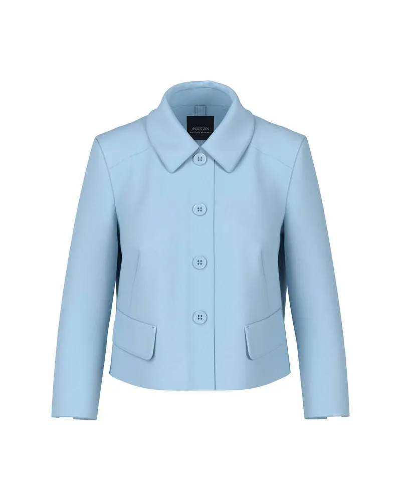 Marc Cain Damen Jacke mit Kentkragen Bleu