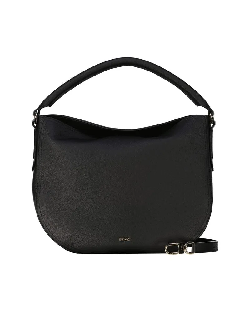 HUGO BOSS Damen Schultertasche LENAH Medium Schwarz