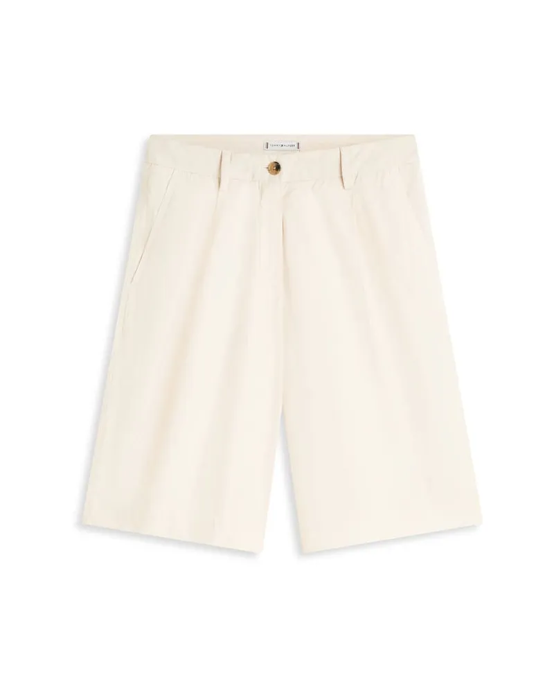 Tommy Hilfiger Damen Shorts aus Baumwolle Offwhite