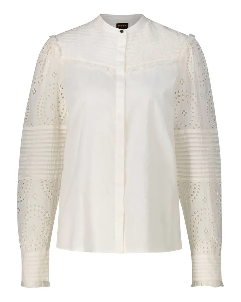 HUGO BOSS Damen Bluse C_BEBRODY Weiss