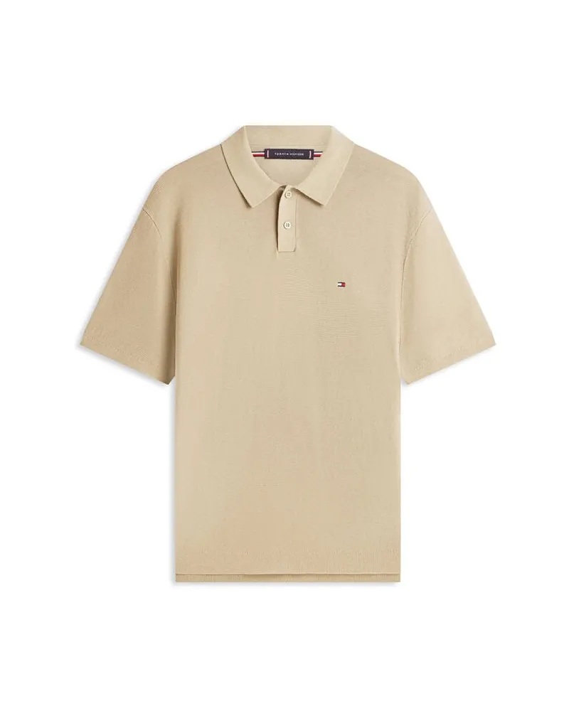 Tommy Hilfiger Herren Poloshirt aus Baumwolle Beige