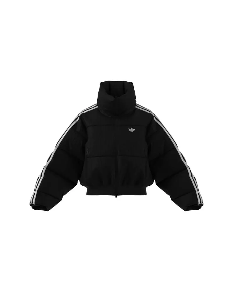 adidas Damen Jacke CROPPED PUFF Schwarz