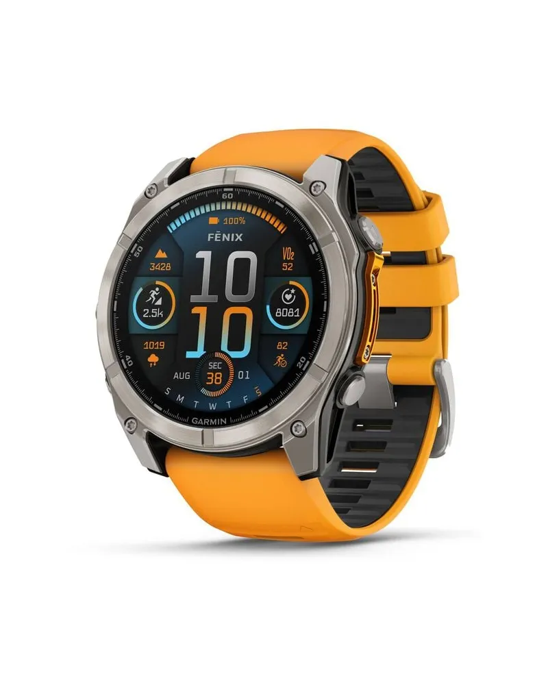 Garmin Mulfifunktions-Smartwatch FENIX 8 - 51 mm AMOLED mit Solarladung Dunkelgrau