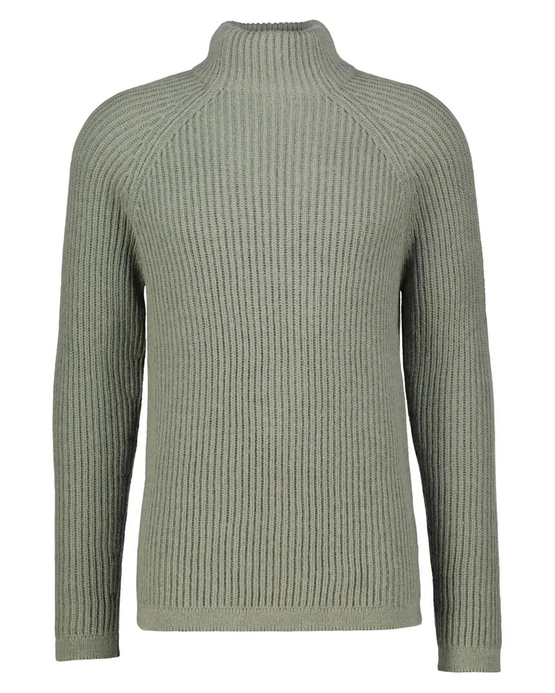 Drykorn Herren Strickpullover mit Wolle ARVID Regular Fit Grün