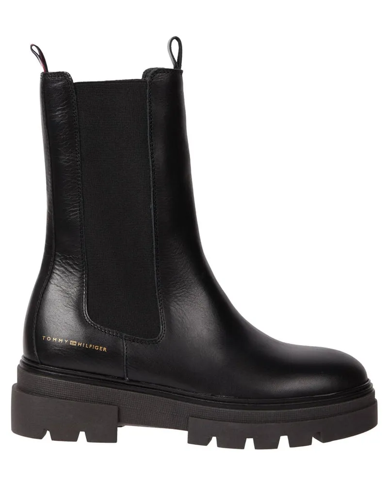 Tommy Hilfiger Damen Chelsea Boots Schwarz