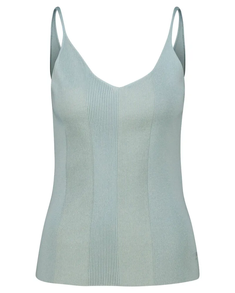 Fendi Damen Stricktop mit Wolle Bleu
