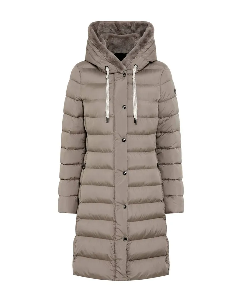 Fuchs Schmitt Damen Steppmantel mit Kapuze Taupe