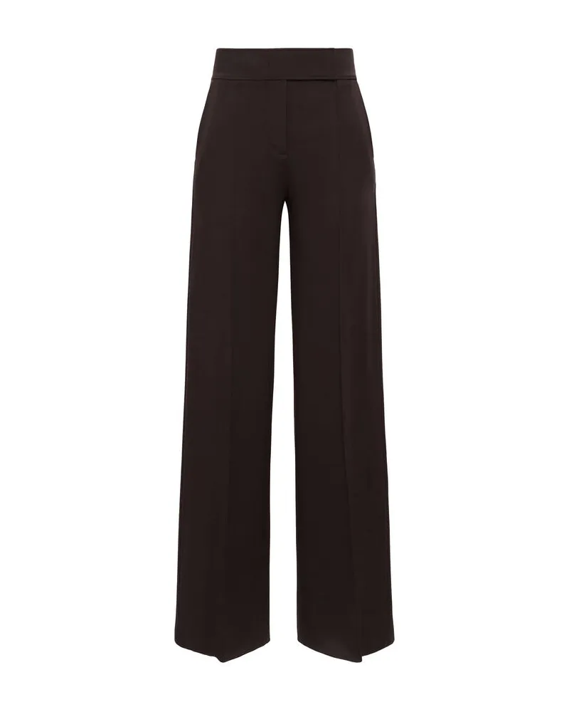 Dorothee Schumacher Damen Hose aus Punto Milano EMOTIONAL ESSENCE Dunkelbraun