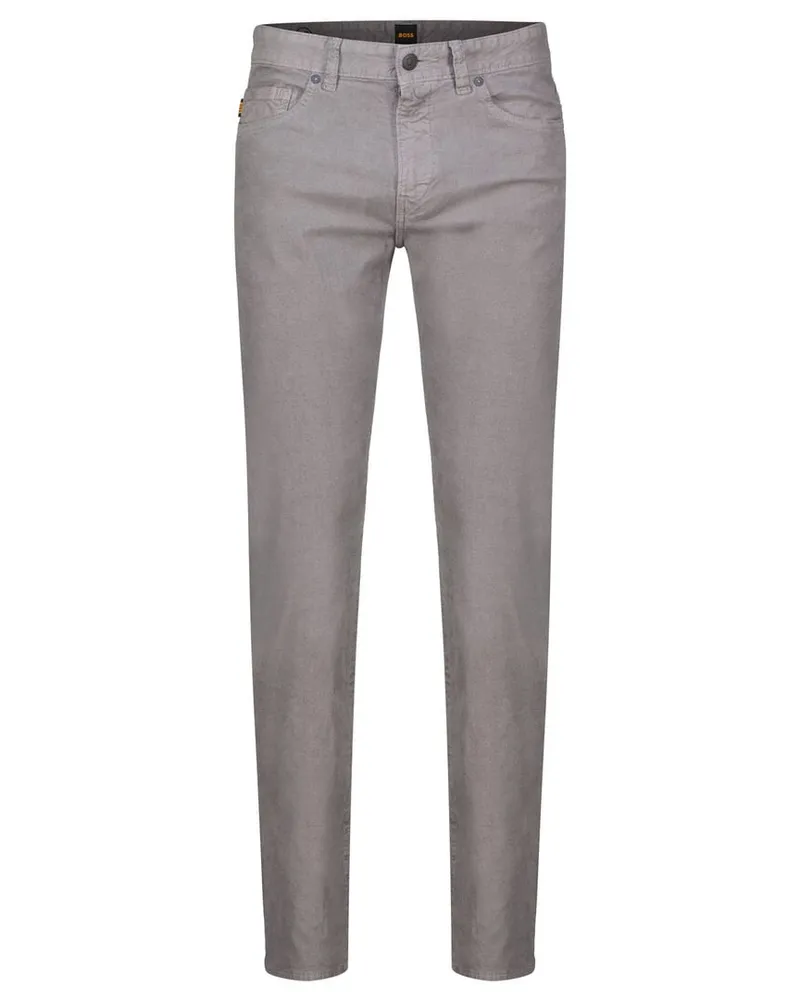 HUGO BOSS Herren Cordhose DELAWARE Slim Fit Grau