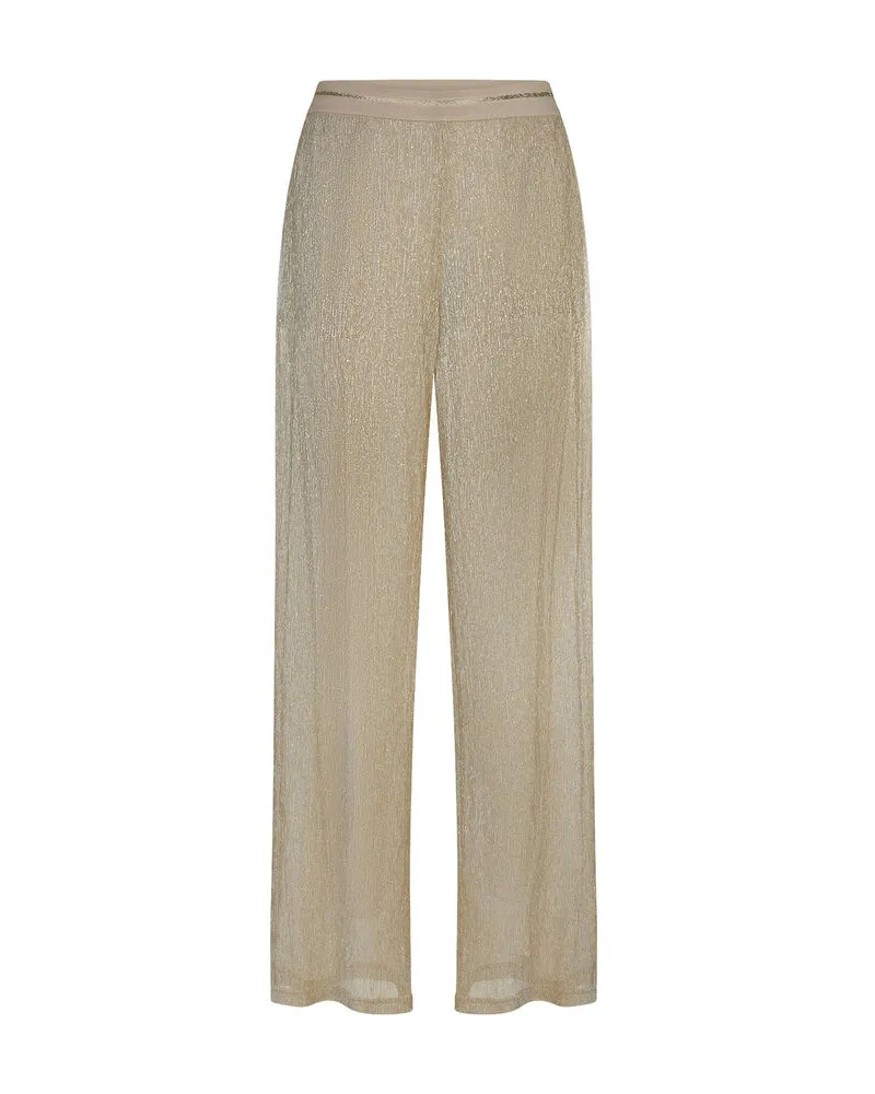 Riani Damen Abendhose Wide Fit Gold