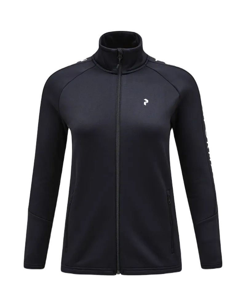 Peak Performance Damen Fleecejacke W RIDER ZIP JACKET Schwarz