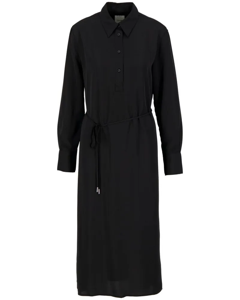 Calvin Klein Damen Hemdblusenkleid Schwarz