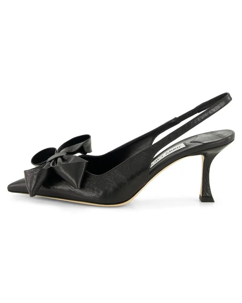 Jimmy Choo Damen Slingback-Pumps aus Leder STAZ 70 Schwarz
