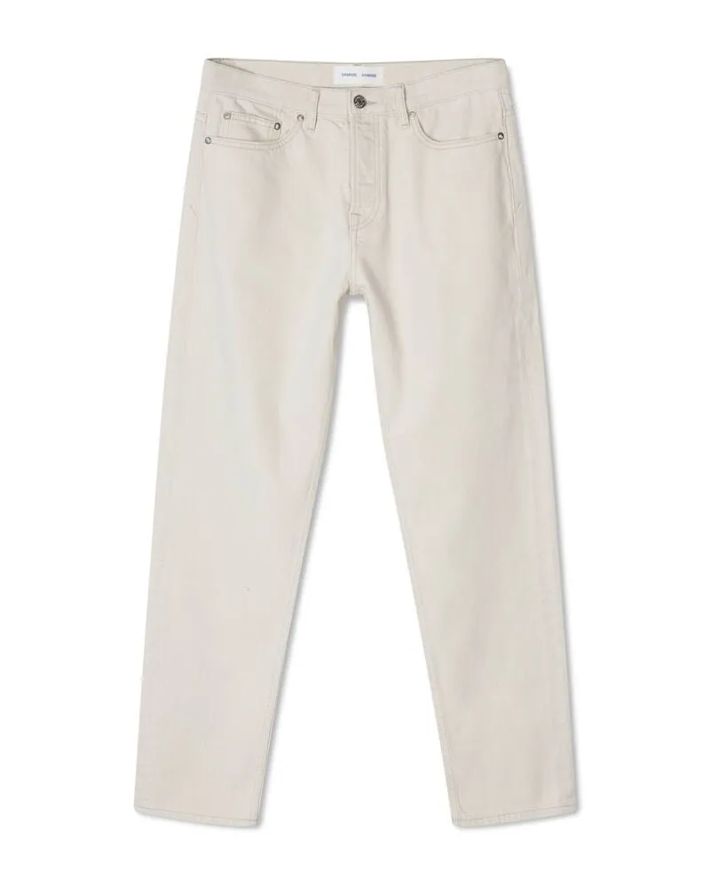 Samsøe & Samsøe Herren Jeans aus Bio-Baumwolle SACOSMO Regular Fit Offwhite
