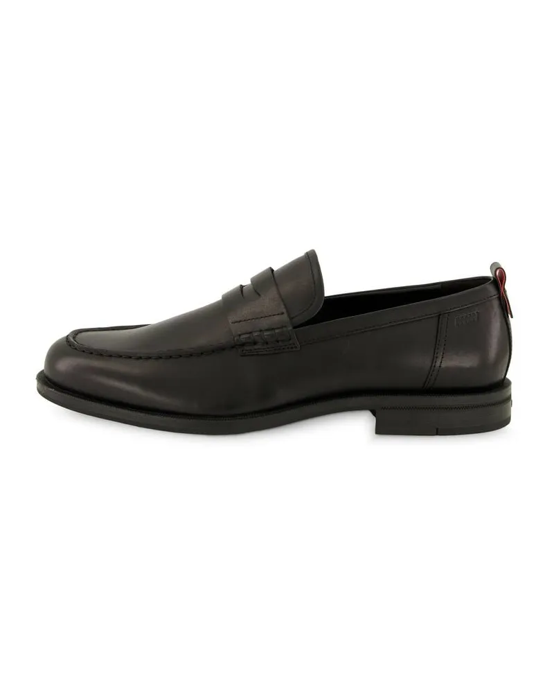 HUGO BOSS Herren Loafer aus Leder VARIAN_LOAF_PLLT Schwarz