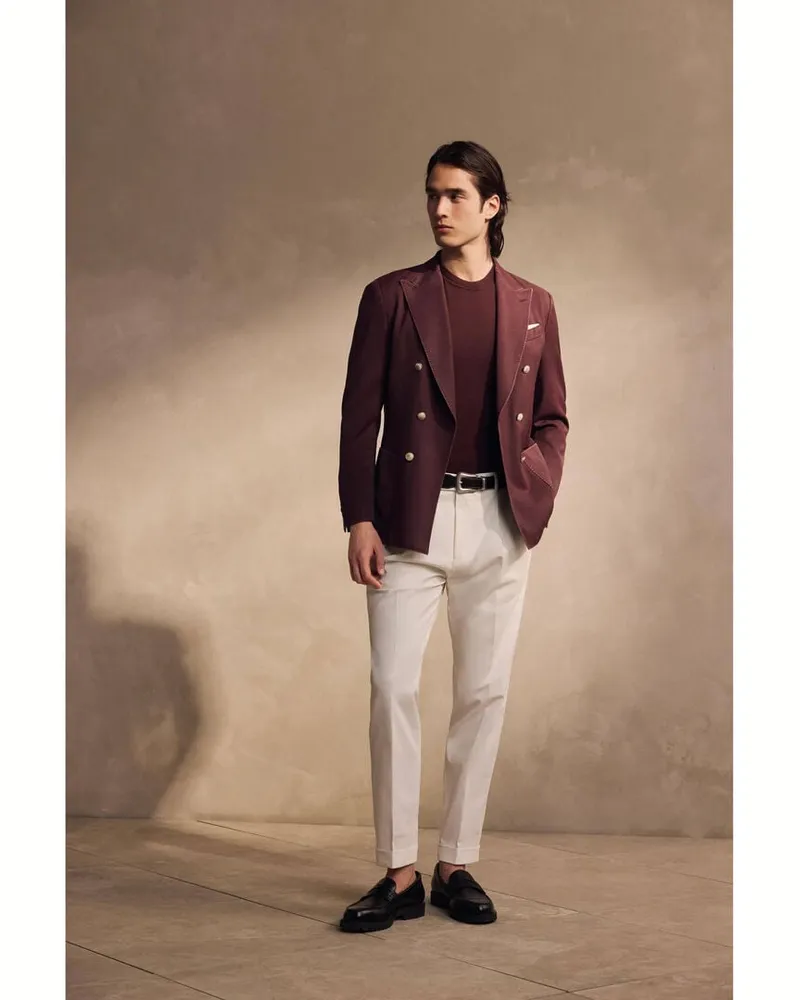 windsor. Herren Strickshirt CASHMILO Koralle