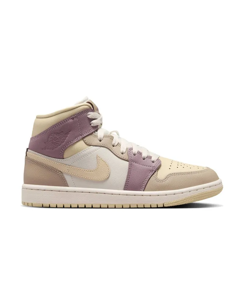 Jordan Damen Basketballschuhe aus Leder AIR JORDAN 1 MID Khaki