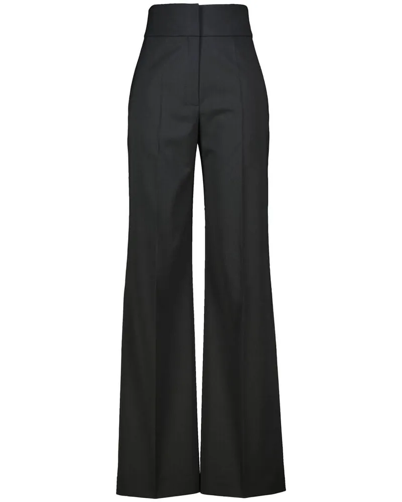 HUGO BOSS Damen Stoffhose HIMIA Regular Fit Schwarz