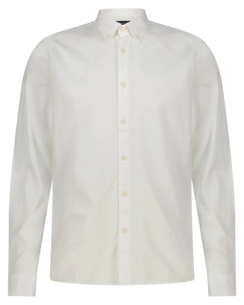 Marc O'Polo Herren Hemd Regular Fit Weiss