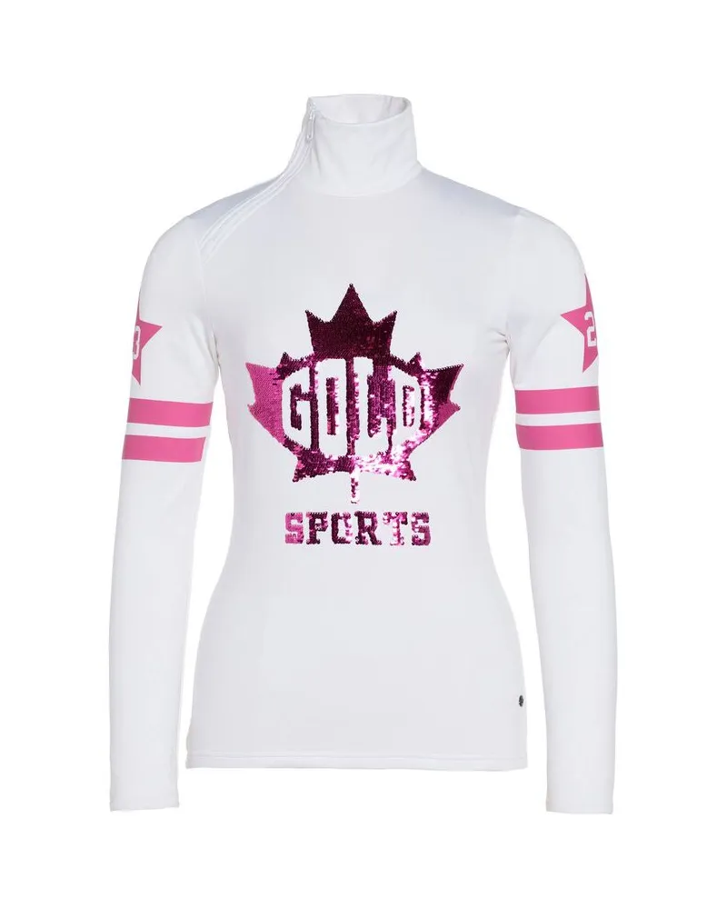 GOLDBERGH Damen Skipullover MAPLE LEAF SKI PULLY Weiß