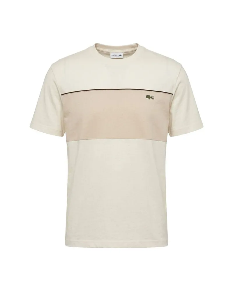 Lacoste Herren T-Shirt aus Baumwolle Sand