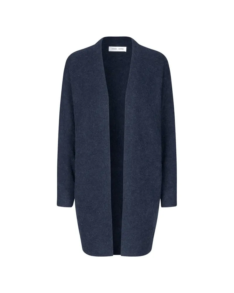Samsøe & Samsøe Damen Cardigan NOR mit Wolle Anthrazit