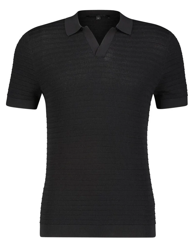 Drykorn Herren Strickpolo BRAIAN Schwarz