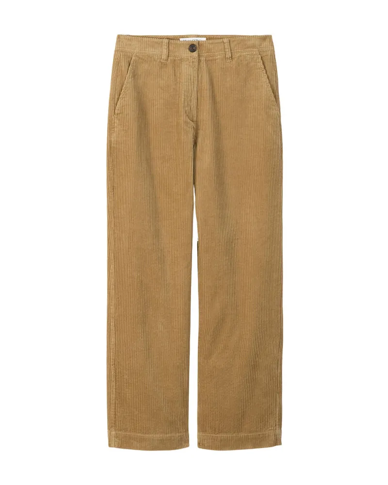 Marc O'Polo Damen Cordhose aus Baumwolle Stein