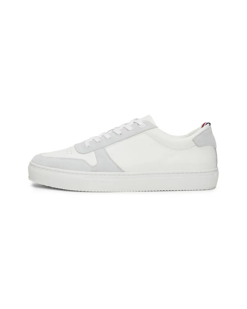 Tommy Hilfiger Herren Sneaker PREMIUM LEATHER Weiss