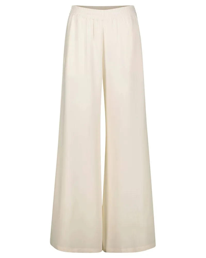 Fabiana Filippi Damen Marlenehose CADY WIDE LEG TROUSERS Offwhite