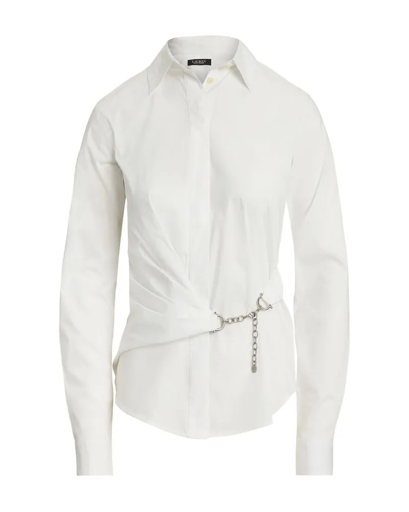 Ralph Lauren Damen Hemdbluse Weiss