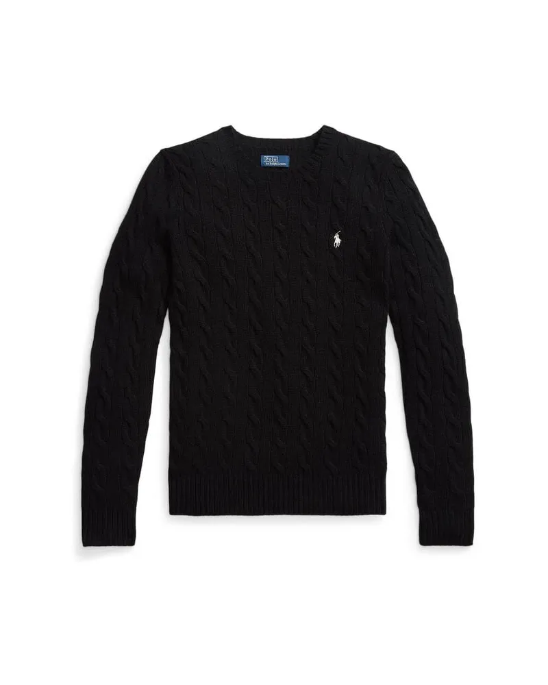 Ralph Lauren Damen Strickpullover aus Wolle und Kaschmir Schwarz