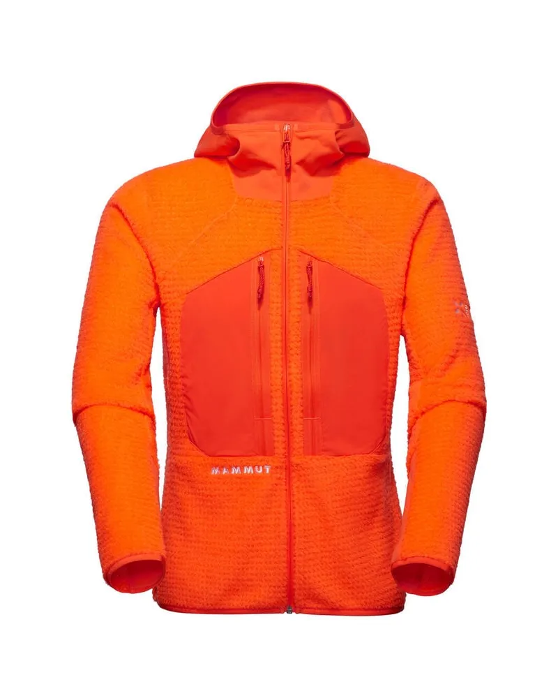 Mammut Herren Fleecejacke EIGER NORDWAND PRO ML AIR HOODED Orange