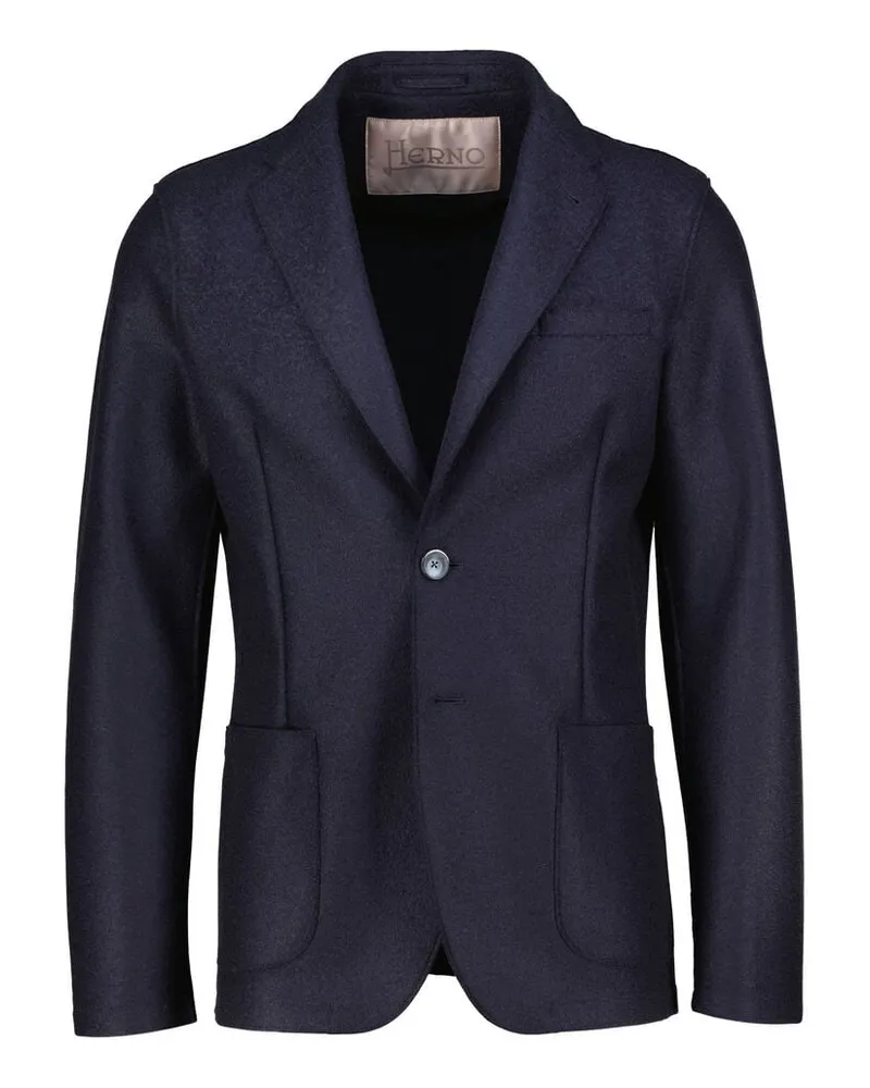 Herno Herren Sakko RESORT FELTED WOOL Regular Fit Marine