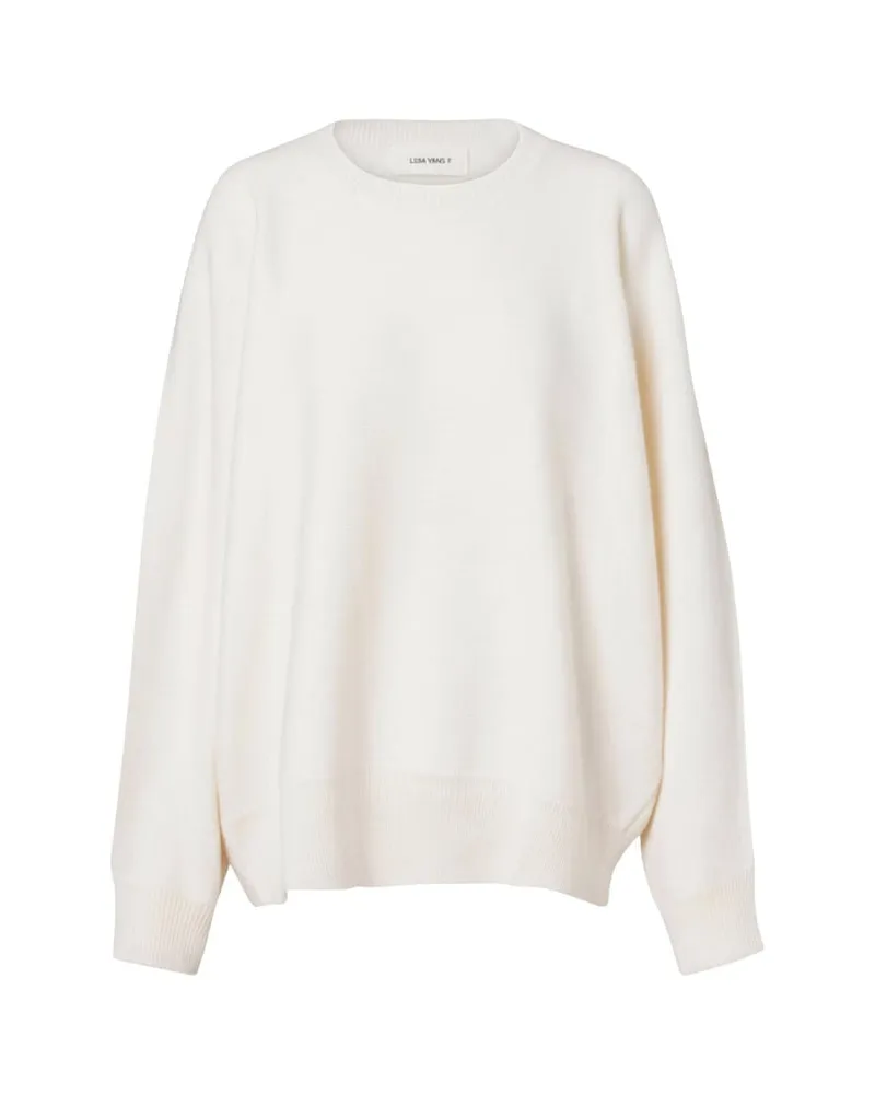 Lisa Yang Damen Kaschmirpullover Offwhite