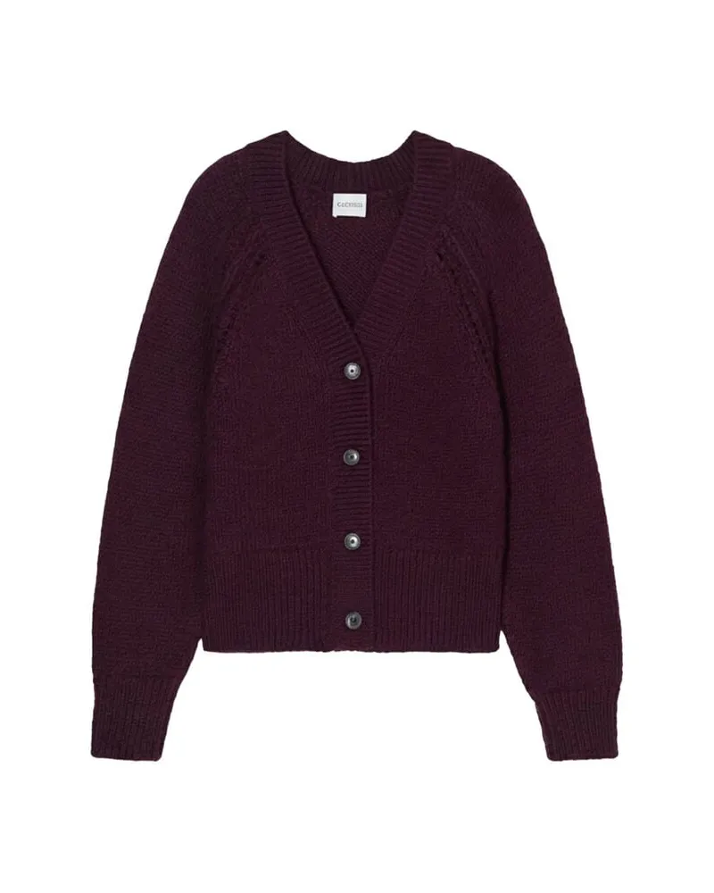 Closed Damen Strickjacke mit Alpaka Rot