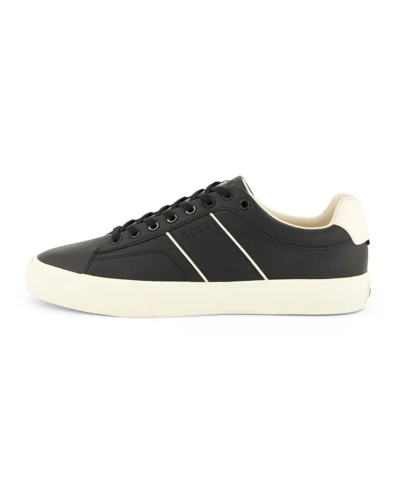 HUGO BOSS Herren Sneaker AIDEN_TENN Schwarz